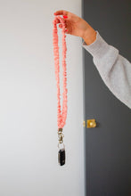 Load image into Gallery viewer, Coral Gingham Lanyard