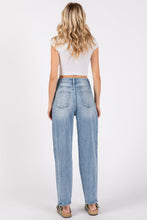 Load image into Gallery viewer, P1305X-LM SIDE SEAM DETAILING HIGH RISE COMFORT BARREL JEANS
