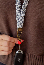 Load image into Gallery viewer, Grey Checkered Lanyard