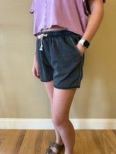 Load image into Gallery viewer, Black Cotton Shorts