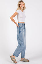 Load image into Gallery viewer, P1305X-LM SIDE SEAM DETAILING HIGH RISE COMFORT BARREL JEANS