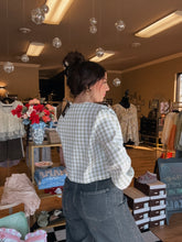 Load image into Gallery viewer, Green Gingham Top
