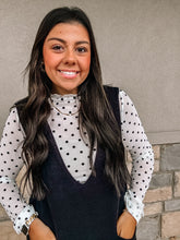 Load image into Gallery viewer, Polka Dot Mesh Top
