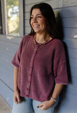Load image into Gallery viewer, Washed Maroon Cardi
