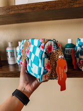 Load image into Gallery viewer, Blue Jag Cosmetic Bag

