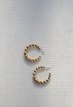 Load image into Gallery viewer, Gold Bubble Hoop
