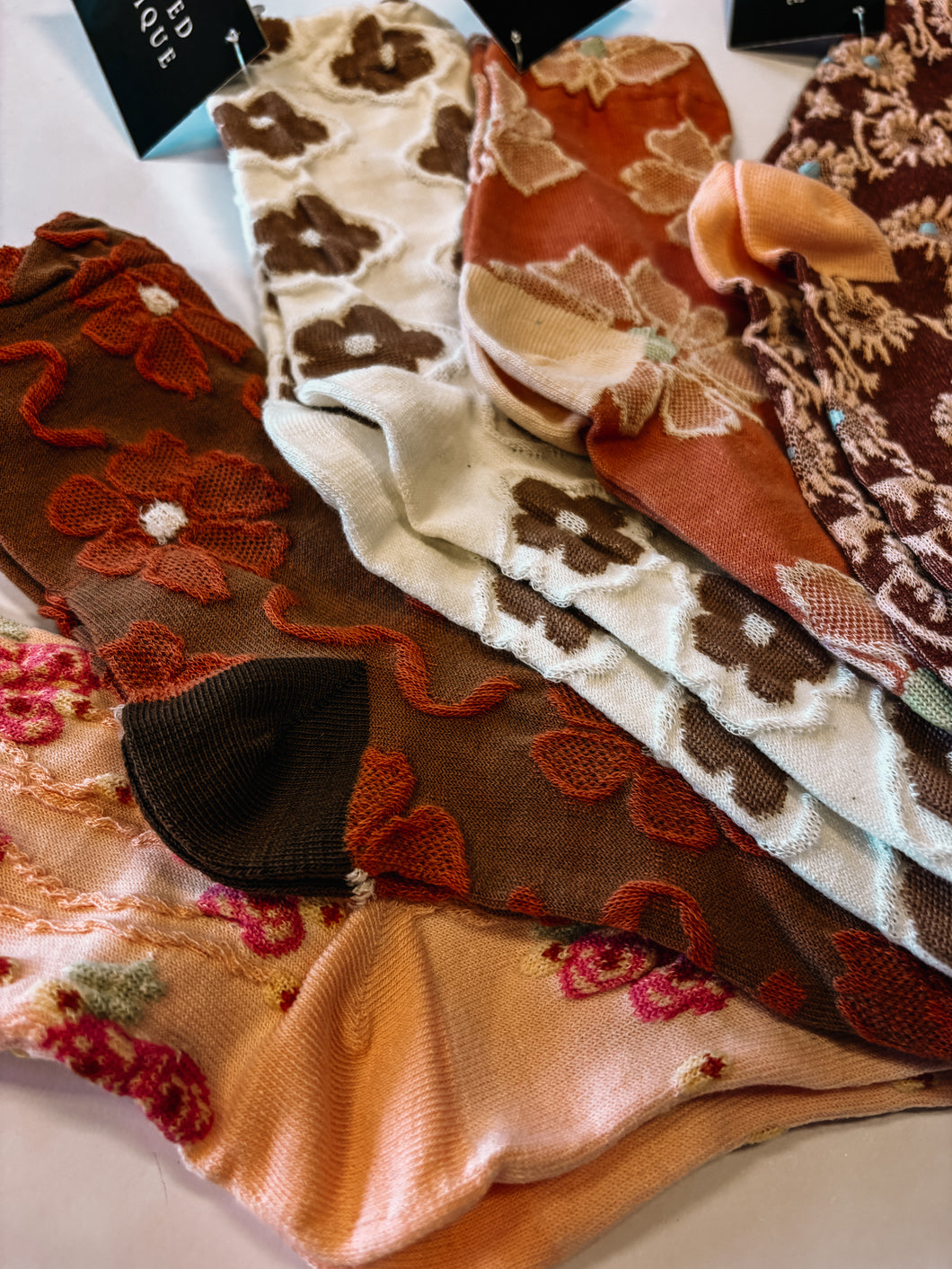 Vintage Print Socks