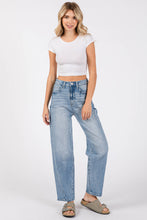 Load image into Gallery viewer, P1305X-LM SIDE SEAM DETAILING HIGH RISE COMFORT BARREL JEANS
