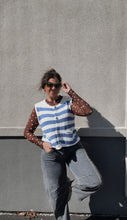 Load image into Gallery viewer, Blue Stripey Top
