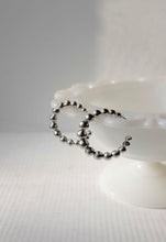 Load image into Gallery viewer, Silver Bubble Hoop
