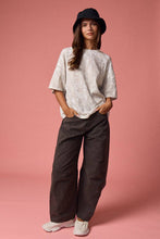 Load image into Gallery viewer, CAMO RIBBED LOOSE FIT SHIRT
