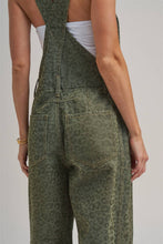 Load image into Gallery viewer, VINTAGE LEOPARD OVERALL JUMPSUIT WITH BARREL LEG SILHOUETTE
