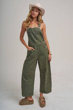 Load image into Gallery viewer, VINTAGE LEOPARD OVERALL JUMPSUIT WITH BARREL LEG SILHOUETTE
