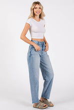 Load image into Gallery viewer, P1305X-LM SIDE SEAM DETAILING HIGH RISE COMFORT BARREL JEANS
