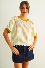 Load image into Gallery viewer, SCALLOPED KNITTED TOP
