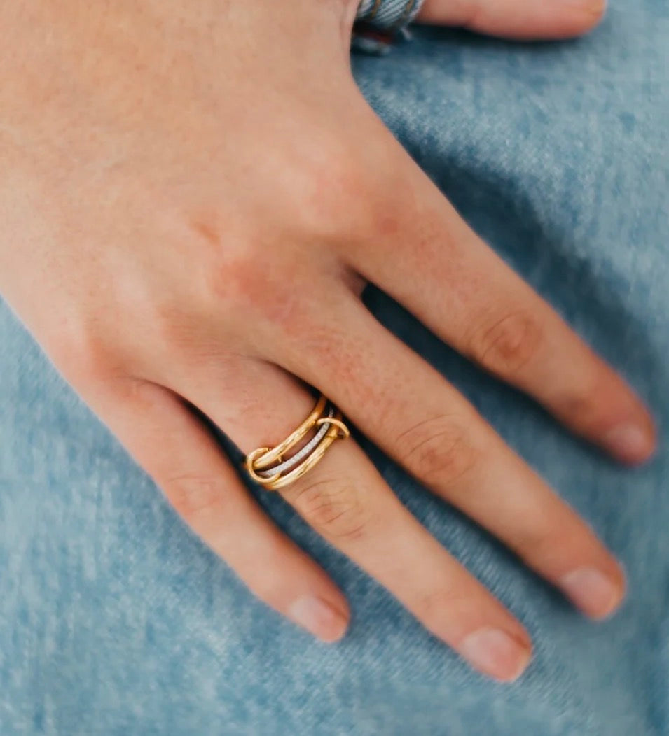 Layered In Diamonds Ring