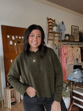 Load image into Gallery viewer, Button Down Cardi Olive
