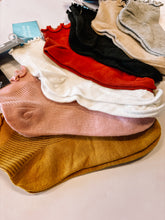 Load image into Gallery viewer, Solid Ruffle Socks
