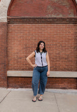 Load image into Gallery viewer, Black &amp; White Striped Top
