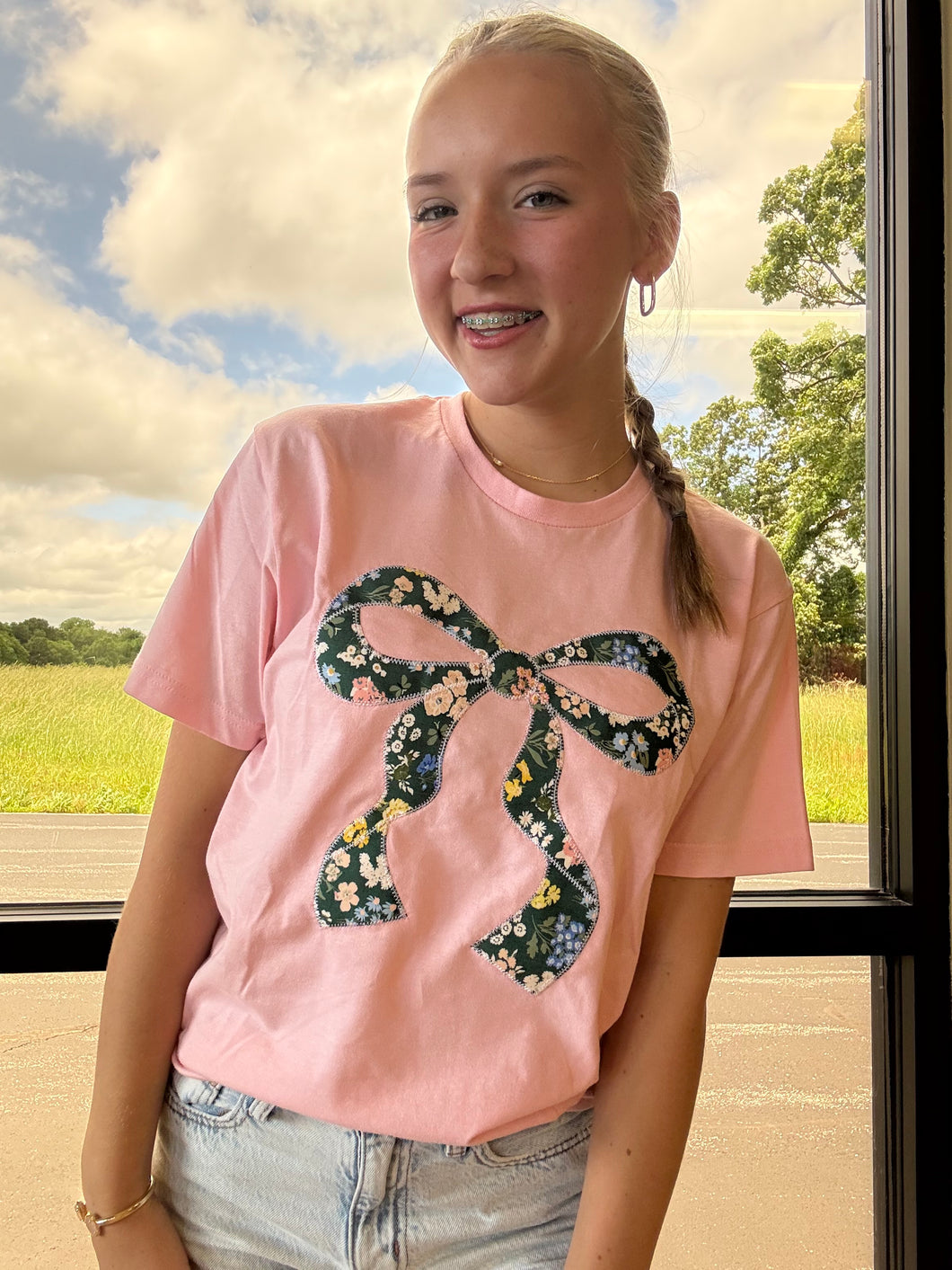 Quilted Bow Tee