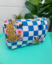 Load image into Gallery viewer, Blue Jag Cosmetic Bag

