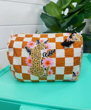 Load image into Gallery viewer, Orange Jag Cosmetic Bag
