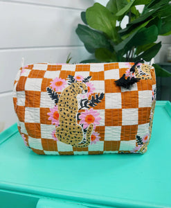 Orange Jag Cosmetic Bag