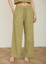 Load image into Gallery viewer, Olive Stripe Pants
