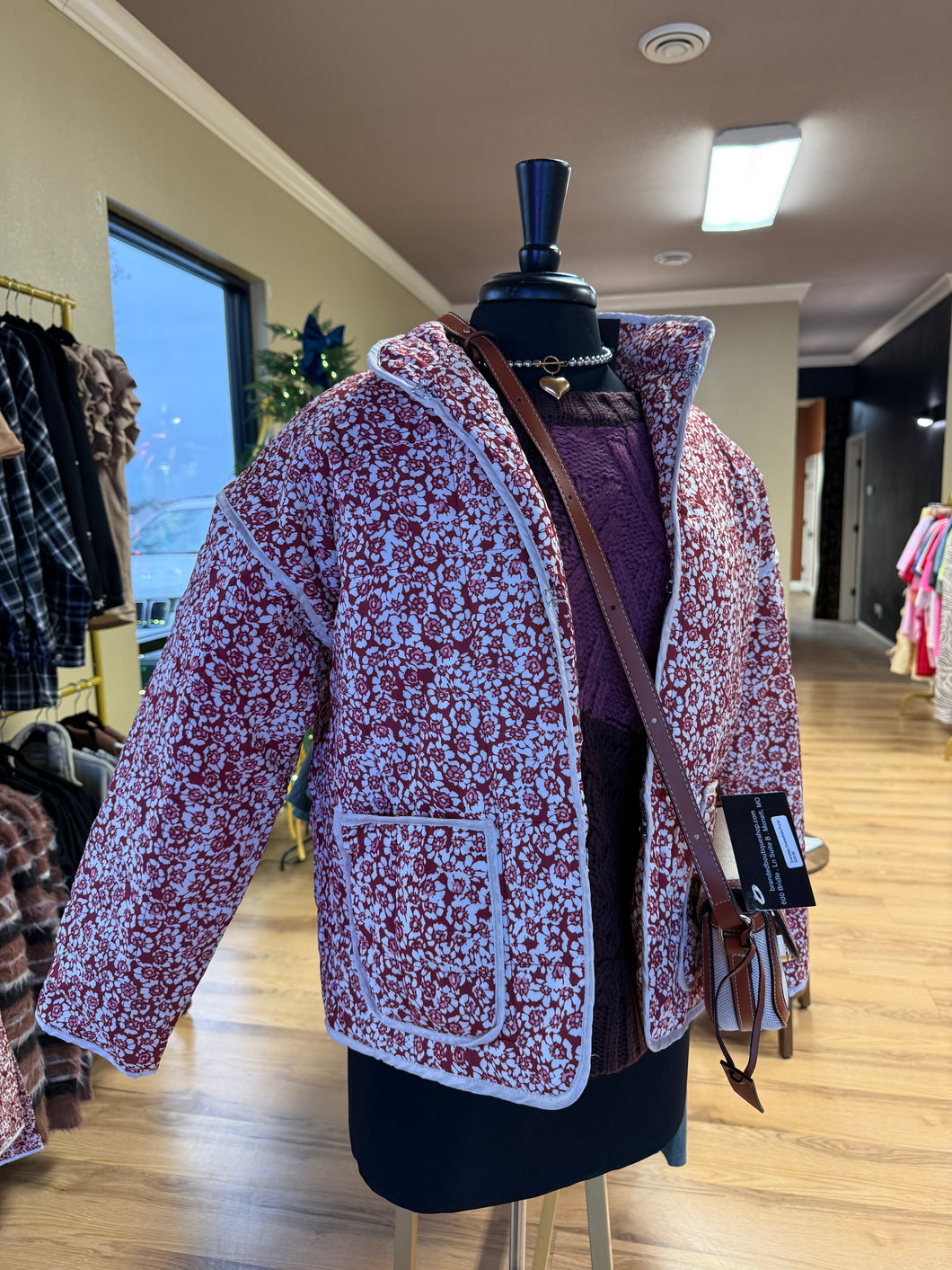 Quilted Floral Jacket