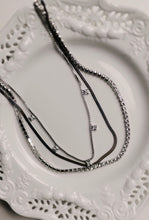 Load image into Gallery viewer, Stacked Silver Necklace
