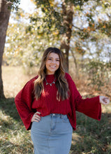 Load image into Gallery viewer, Red Knit Sweater
