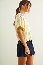 Load image into Gallery viewer, SCALLOPED KNITTED TOP
