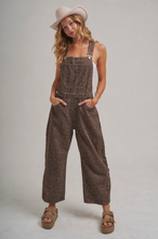 Load image into Gallery viewer, VINTAGE LEOPARD OVERALL JUMPSUIT WITH BARREL LEG SILHOUETTE
