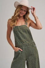 Load image into Gallery viewer, VINTAGE LEOPARD OVERALL JUMPSUIT WITH BARREL LEG SILHOUETTE
