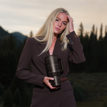Load image into Gallery viewer, Flannel HydroJug 32 oz Traveler Tumbler
