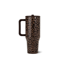 Load image into Gallery viewer, Brown Leopard HydroJug 32 oz Traveler Tumbler
